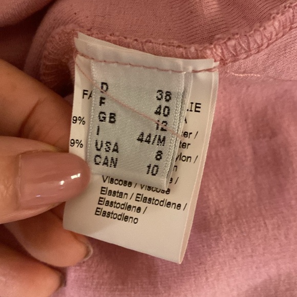 Ottod Ame Elegant Pink Long Sleeve Dress size S - Picture 7 of 9